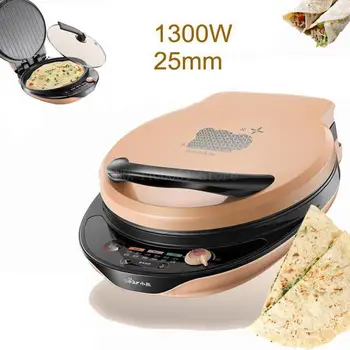 1300W Multi function Electric Crepe Makers with Glass Cover Double sided Independent Heating Baking Pan Button Type
1300W Multi function Electric Crepe Makers with Glass Cover Double sided Independent Heating Baking Pan Button Type