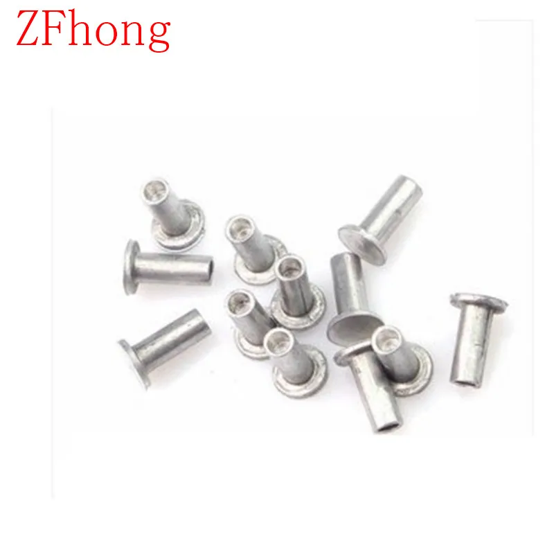 100pcs M6*12/14/16/20/25 Aluminum Semi Tubular / Half Hollow flat head aluminum Rivets
100pcs M6*12/14/16/20/25 Aluminum Semi Tubular / Half Hollow flat head aluminum Rivets