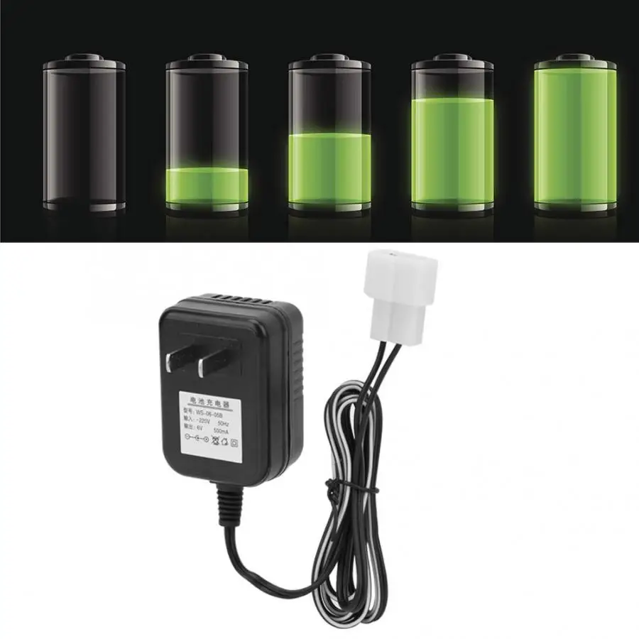 6V 500mA Wall Charger AC Adapter Battery Charger for Kids Ride On Car Toy 220V CN Plug Battery Charger
6V 500mA Wall Charger AC Adapter Battery Charger for Kids Ride On Car Toy 220V CN Plug Battery Charger