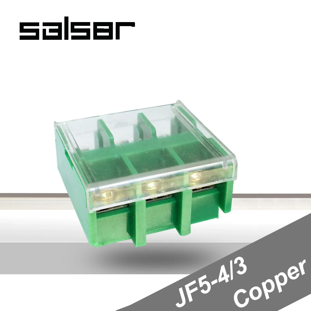 (10PCS) JF5-4/3 Copper Terminal blocks 32A/3P 660V Universal DIN Rail Mounted 0.75-4mm2 Wire Dual Row connector
(10PCS) JF5-4/3 Copper Terminal blocks 32A/3P 660V Universal DIN Rail Mounted 0.75-4mm2 Wire Dual Row connector