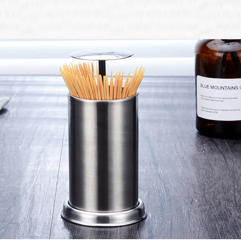 Hot Sale Automatic Stainless Steel Toothpick Holders Hotel Restaurant Cotton Swab Box Storage Containers Home Table Decorations
Hot Sale Automatic Stainless Steel Toothpick Holders Hotel Restaurant Cotton Swab Box Storage Containers Home Table Decorations