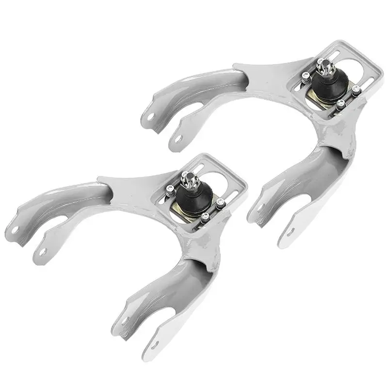 Qii lu 1 Pair of Adjustable T6061 Aluminum Front Upper Control Arm Camber Kit for Honda Civic EG EJ 1992-1995 Silver