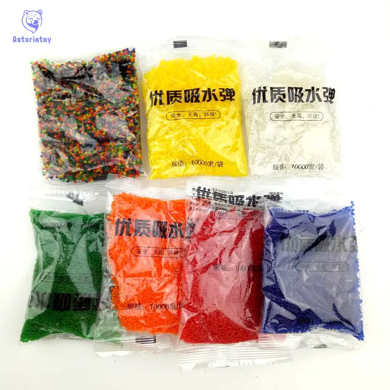 10000pcs/packet 9-13mm colored orbeez soft crystal water paintball gun bullet grow water beads grow balls water gun toys
10000pcs/packet 9-13mm colored orbeez soft crystal water paintball gun bullet grow water beads grow balls water gun toys