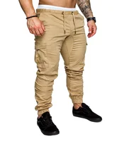 HaiFux 2018 Brand Casual Joggers Solid Color Pants Men Cotton Elastic Trousers Military Style Army Cargo Pants Mens Leggings 4XL image