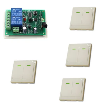 DC 12V Wireless Remote Switch System Radio Controlled Switch Electrical Remote Control Switch Wall Transmitter 315/433Mhz
DC 12V Wireless Remote Switch System Radio Controlled Switch Electrical Remote Control Switch Wall Transmitter 315/433Mhz