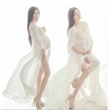 White Beach Dress Maternity Long Lace Dresses Pregnant Photography Props Fancy Pregnancy Summer Transparent Nightdress
White Beach Dress Maternity Long Lace Dresses Pregnant Photography Props Fancy Pregnancy Summer Transparent Nightdress