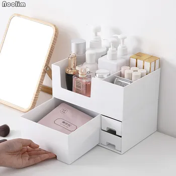 NOOLIM Multifunction Plastic Cosmetic Storage Box with Drawer Makeup Organizers Stationery Desktop Storage Organizer
NOOLIM Multifunction Plastic Cosmetic Storage Box with Drawer Makeup Organizers Stationery Desktop Storage Organizer