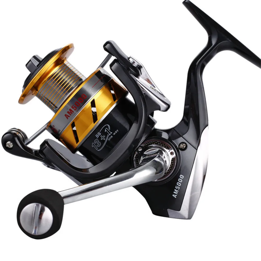 13+1bb Fishing Reel Spinning Reel Full Metal 5.5:1 500 1000 2000 3000 4000 5000 6000 7000 Fishing Wheel Casting Ma
13+1bb Fishing Reel Spinning Reel Full Metal 5.5:1 500 1000 2000 3000 4000 5000 6000 7000 Fishing Wheel Casting Ma