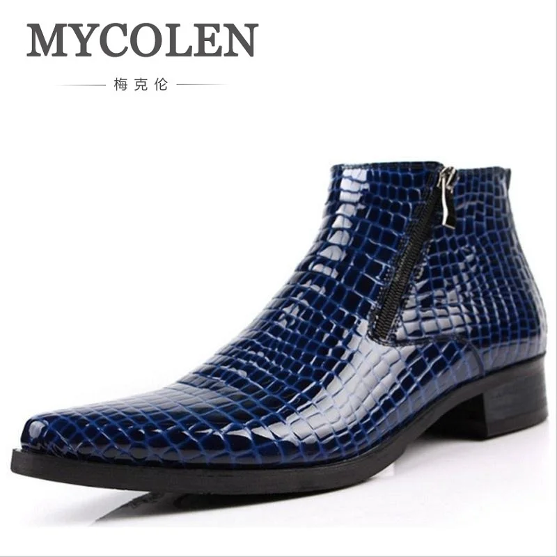 MYCOLEN Cow Leather Business Men Ankle Boots New Pattern Lace-Up Top Quality Boots England Style Genuine Leather Men Shoes
MYCOLEN Cow Leather Business Men Ankle Boots New Pattern Lace-Up Top Quality Boots England Style Genuine Leather Men Shoes