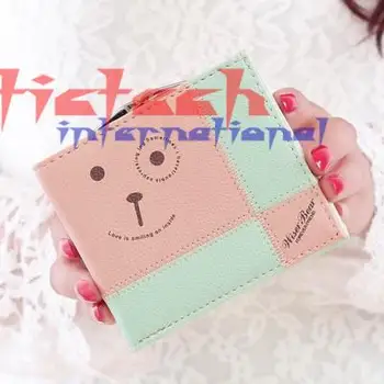 by dhl or ems 100pcs Lovely Bear Wallet Female Leather Small kawaii cute Bifold Purse Money Coin Card Holder Girl wallets
by dhl or ems 100pcs Lovely Bear Wallet Female Leather Small kawaii cute Bifold Purse Money Coin Card Holder Girl wallets