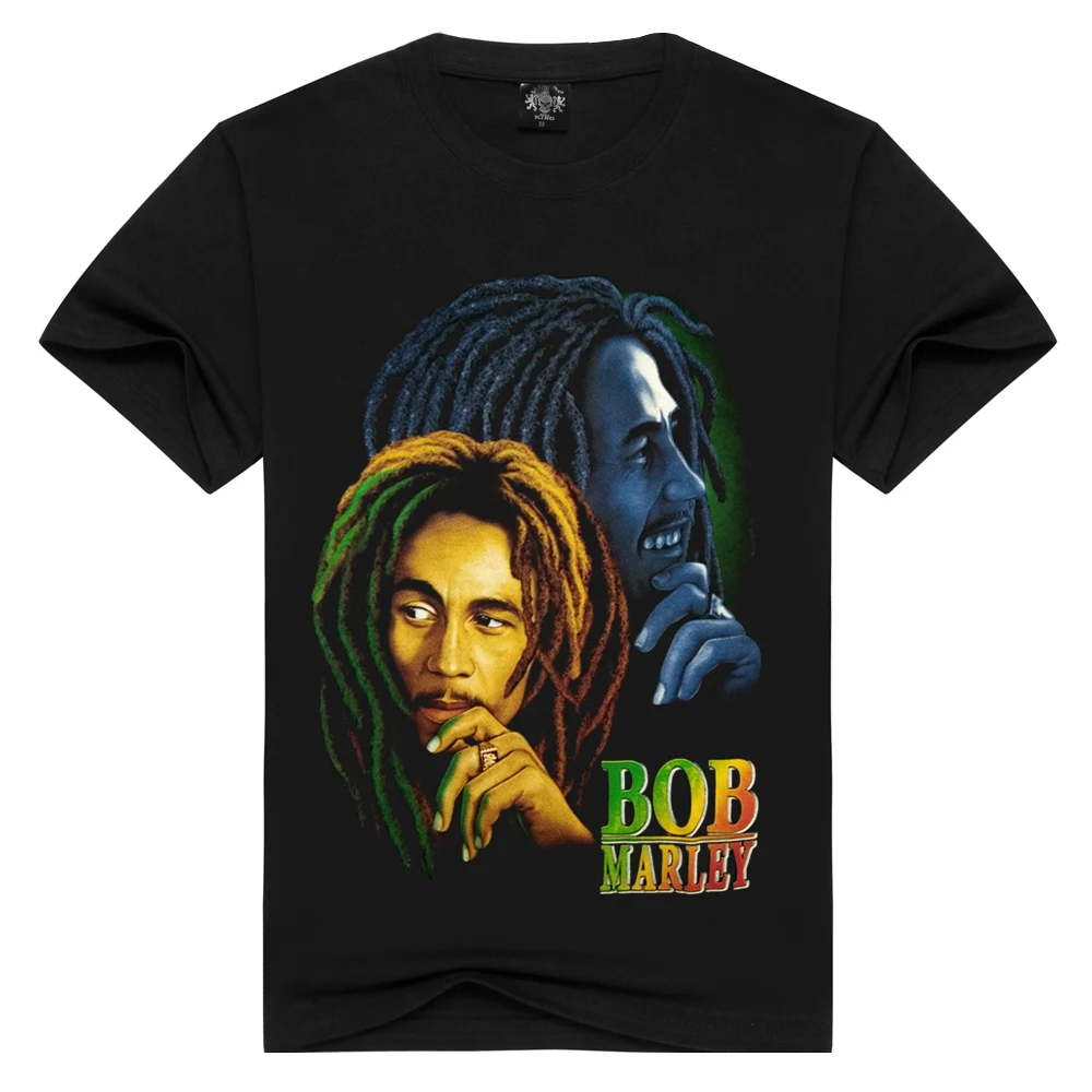 Men/Women 100% cotton Bob marley T-shirt Rock t shirt Summer Casual tshirt Men Solid Black hip hop Men tops loose t-shirts
Men/Women 100% cotton Bob marley T-shirt Rock t shirt Summer Casual tshirt Men Solid Black hip hop Men tops loose t-shirts
