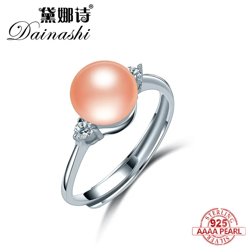 Dainashi модные жемчужные кольца 100% пресноводный жемчуг кольцо для женщин