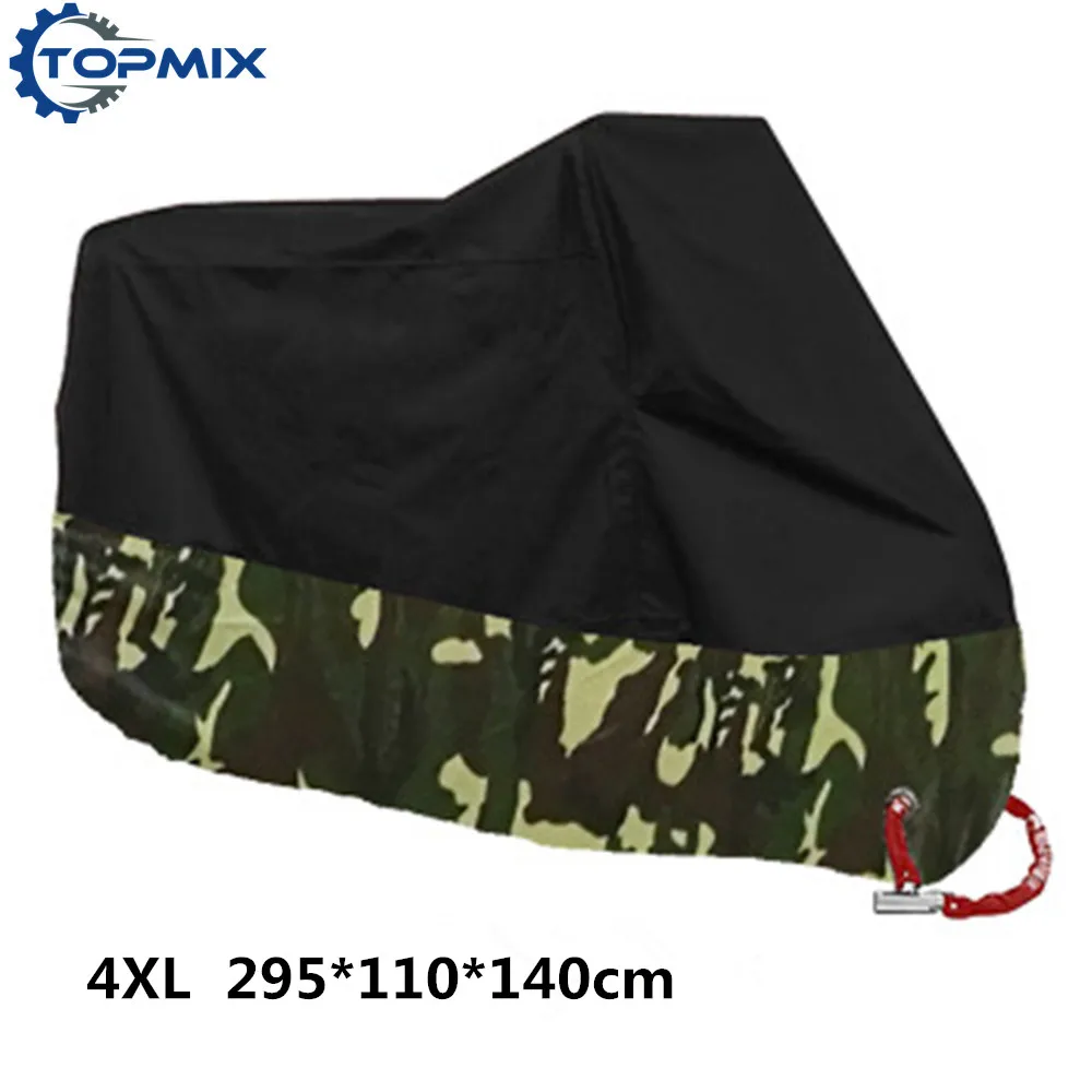 Фото 4XL Motorcycle Cover Waterproof Outdoor Uv Protector Bike Rain Dustproof for Motor Scooter Coat XXXXL |