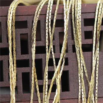 Snake Chain 0.8mm Brass Metal Link Chain Findings DIY for Jewelry Making Necklace Chains Accessories
Snake Chain 0.8mm Brass Metal Link Chain Findings DIY for Jewelry Making Necklace Chains Accessories