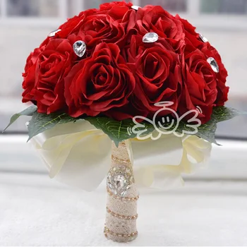 Beautiful Red/White/Pink Artifical Rose Bridal Bouquet In Stock Bouquet demoiselle d'honneur Wedding Bridesmaid Bouquet d13
Beautiful Red/White/Pink Artifical Rose Bridal Bouquet In Stock Bouquet demoiselle d'honneur Wedding Bridesmaid Bouquet d13