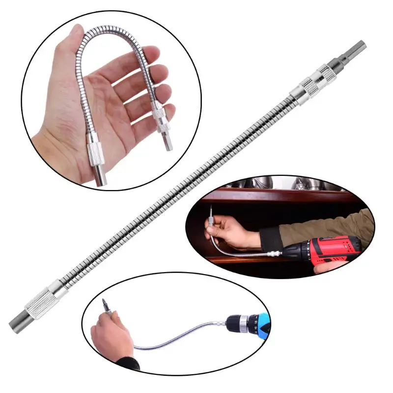 300mm Flexible Screwdriver Shaft Bits Extention Screwdriver Drill Bit Holder Connecting Universal Angle Socket Driver Adapte
300mm Flexible Screwdriver Shaft Bits Extention Screwdriver Drill Bit Holder Connecting Universal Angle Socket Driver Adapte