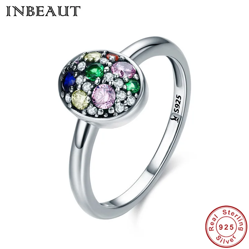 INBEAUT 100% Real 925 Sterling Silver Colorful Zircon Stones Easter Egg Oval Ring for Women Fashion Engagement Jewelry
INBEAUT 100% Real 925 Sterling Silver Colorful Zircon Stones Easter Egg Oval Ring for Women Fashion Engagement Jewelry