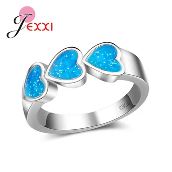 Top Sale Promotional 3 Hearts Rings for Women Gift Solid 925 Sterling Silver Mystic Rainbow Blue Fire Opal Stones Jewelry
Top Sale Promotional 3 Hearts Rings for Women Gift Solid 925 Sterling Silver Mystic Rainbow Blue Fire Opal Stones Jewelry