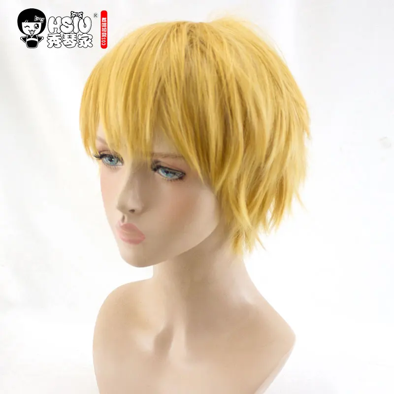 HSIU NEW High quality Yukine Cosplay Wig Noragami Costume Play Wigs short yellow man wig Halloween Costumes Hair free shipping
HSIU NEW High quality Yukine Cosplay Wig Noragami Costume Play Wigs short yellow man wig Halloween Costumes Hair free shipping