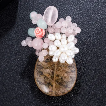 FARLENA Original Design High-end Freshwater Pearl Bouquet Corsage Pins for Women Vintage Natural Stone Crystal Brooches
FARLENA Original Design High-end Freshwater Pearl Bouquet Corsage Pins for Women Vintage Natural Stone Crystal Brooches