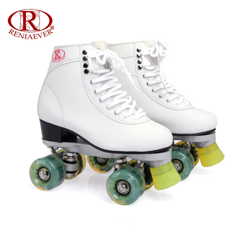 RENIAEVER Roller Skates Double Line Skates White Women Lady Adult Green Led Lighting 4 Wheels Two line Skating Shoes Patines
RENIAEVER Roller Skates Double Line Skates White Women Lady Adult Green Led Lighting 4 Wheels Two line Skating Shoes Patines