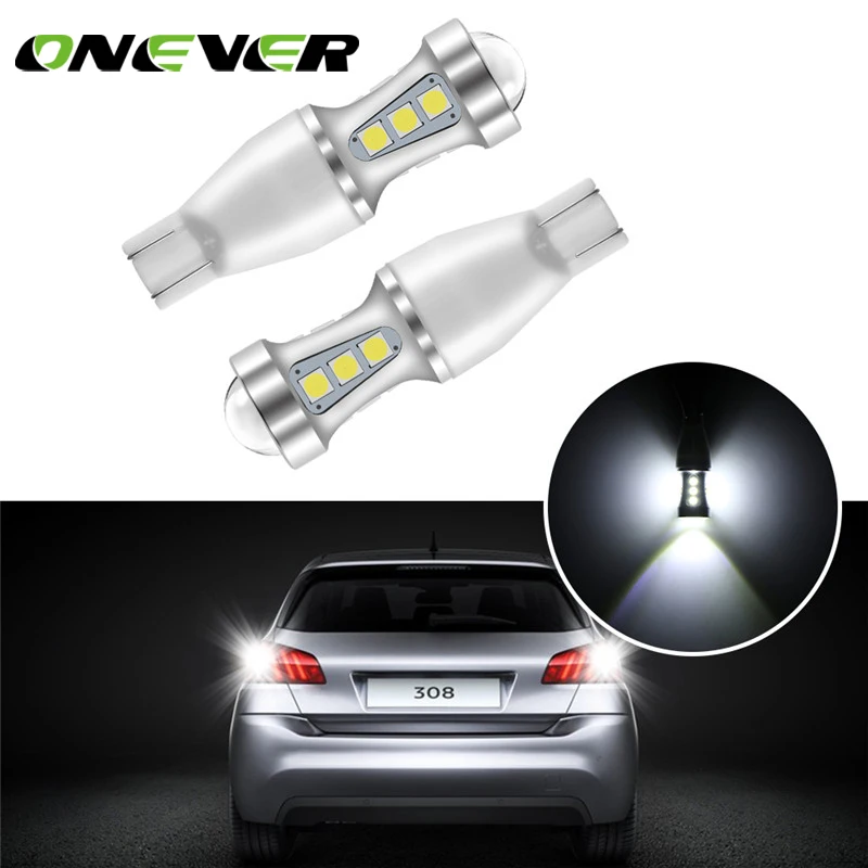 Onever 2pcs T15 LED Bulbs Canbus OBC Error Free Auto 921 912 W16W back up reverse lights Car lamps 18-SMD 3030 Xenon White D030
Onever 2pcs T15 LED Bulbs Canbus OBC Error Free Auto 921 912 W16W back up reverse lights Car lamps 18-SMD 3030 Xenon White D030