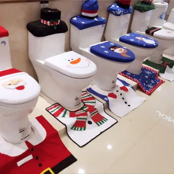 Santa Toilet Seat Christmas For Bathroom Decorations 4 Piece Per Set Christmas Tissue Tube Carpet Toilet Blue Cover
Santa Toilet Seat Christmas For Bathroom Decorations 4 Piece Per Set Christmas Tissue Tube Carpet Toilet Blue Cover