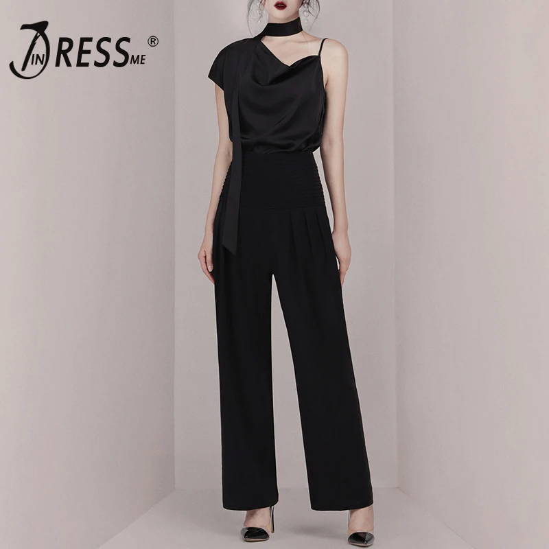 INDRESSME New Fashion 2 Piece Sets Halter Crop Top With Loose Wide Legs Pants Quality Satin Stylish Women Office Sets 2019
INDRESSME New Fashion 2 Piece Sets Halter Crop Top With Loose Wide Legs Pants Quality Satin Stylish Women Office Sets 2019