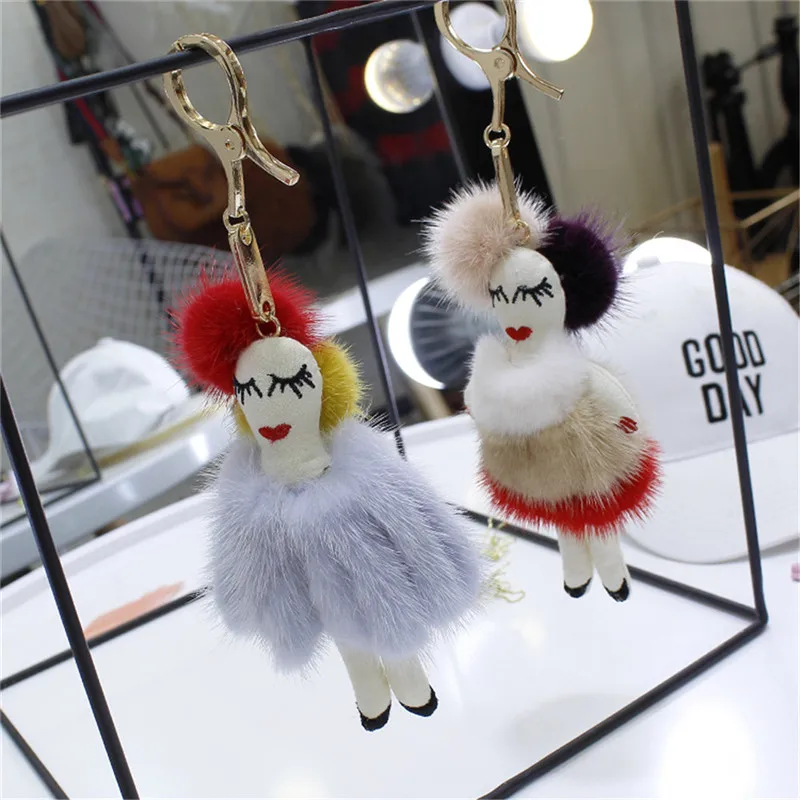 Women Real Mink Fur Keychain fluffy Doll Toy Fur Pompom Ball Bag Charm KeyRing Luxury Car Pendant Accessories
Women Real Mink Fur Keychain fluffy Doll Toy Fur Pompom Ball Bag Charm KeyRing Luxury Car Pendant Accessories