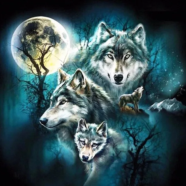 New DIY Full drilling Diamond Embroidery Animal wolves Landscape Night diamond painting Cross Stitch Holiday Gifts
New DIY Full drilling Diamond Embroidery Animal wolves Landscape Night diamond painting Cross Stitch Holiday Gifts