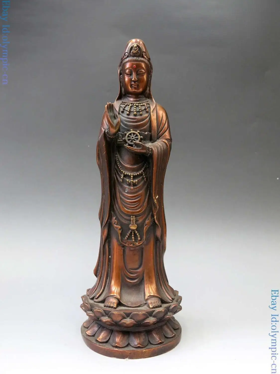China bronze sculpture red carved fine copper buddhism Kwan-yin buddha Statue (D0426)
China bronze sculpture red carved fine copper buddhism Kwan-yin buddha Statue (D0426)