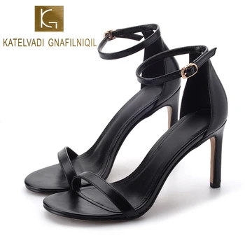 KATELVADI Summer Gladiator Sandals For Women 10CM High Heels PU Leather Black Women Sandals Sexy Shoes Ladies K-331
KATELVADI Summer Gladiator Sandals For Women 10CM High Heels PU Leather Black Women Sandals Sexy Shoes Ladies K-331