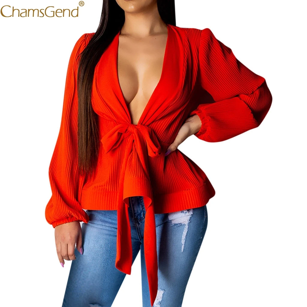 Sexy Deep V Ladies Summer Blouse Shirts Women Long Sleeves Chiffon Blouse Shirt Women Party Casual Tops Blouse Solid Jun
Sexy Deep V Ladies Summer Blouse Shirts Women Long Sleeves Chiffon Blouse Shirt Women Party Casual Tops Blouse Solid Jun