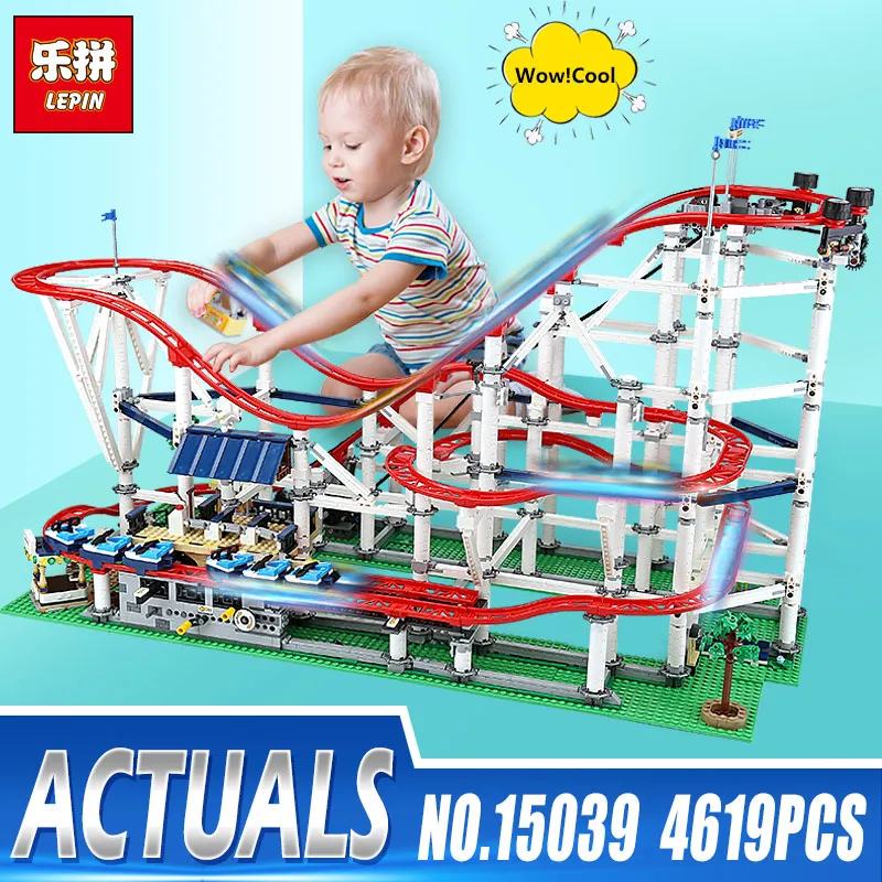

In Stock DHL Lepin 15039 The 10261 Roller Funny Model Coaster Set Building Series Buidling Blocks Bricks Kids Toys Model Gifts
