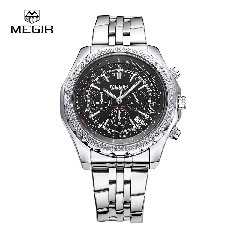 MEGIR Original Business Men Watch Stainless Steel Mens Quartz Wristwatch Top Brand Luxury Clock Relogio Masculino Luminous 2006
MEGIR Original Business Men Watch Stainless Steel Mens Quartz Wristwatch Top Brand Luxury Clock Relogio Masculino Luminous 2006