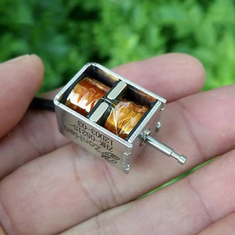 DC 12V Push Pull Frame suction Inhalation Type Bidirectional Self-retaining Mini DC Solenoid Electromagnet Micro Electric Magnet
DC 12V Push Pull Frame suction Inhalation Type Bidirectional Self-retaining Mini DC Solenoid Electromagnet Micro Electric Magnet