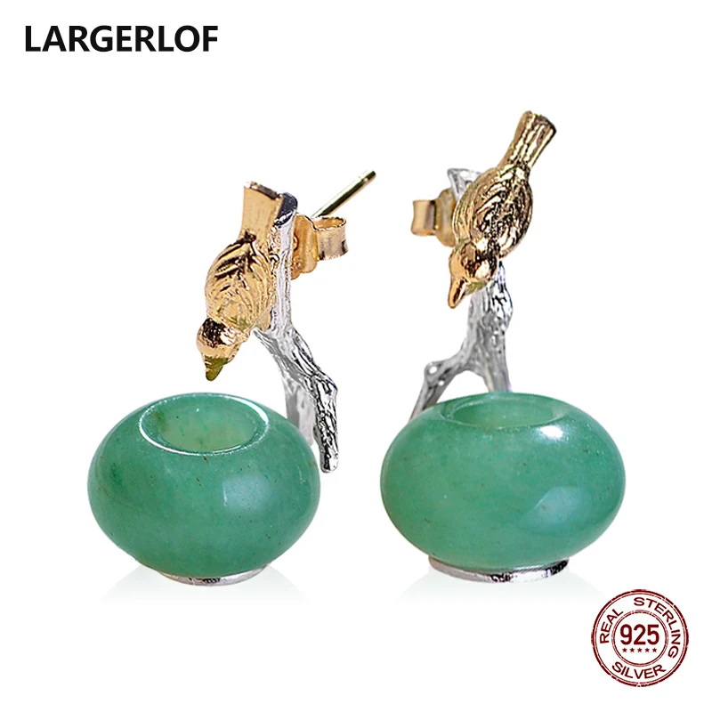 LARGERLOF 925 Sterling Silver Earrings women Jade Earrings Silver Fine Jewelry Vintage Earrings For Women EG41203
LARGERLOF 925 Sterling Silver Earrings women Jade Earrings Silver Fine Jewelry Vintage Earrings For Women EG41203