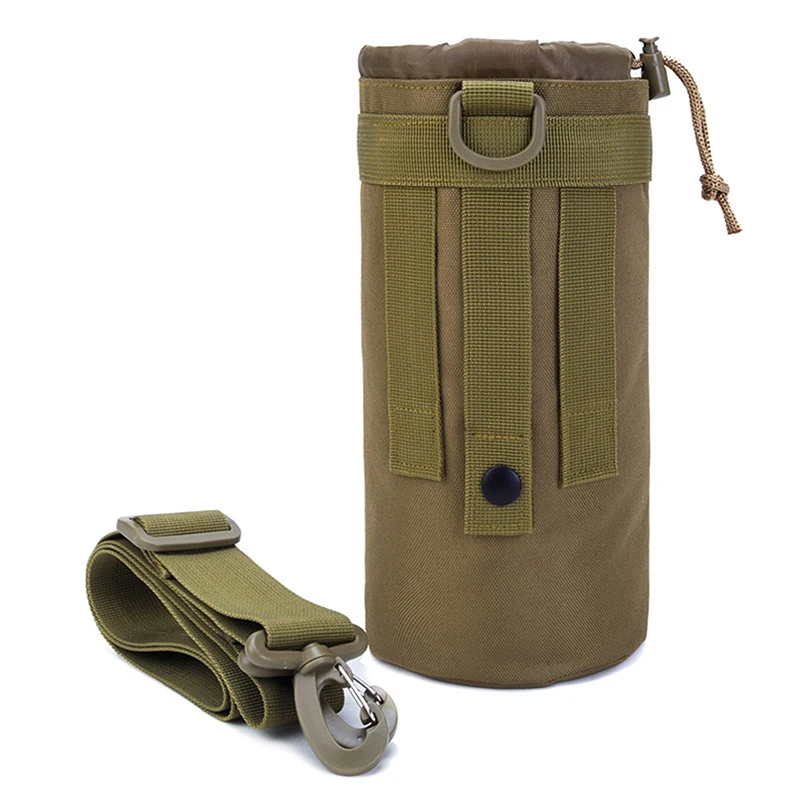 1.5 Liter Cup Holder Outdoor Male Sports Bottle Bag Camouflage One Shoulder Crossbody Travel Pocket Accessory | Спорт и развлечения