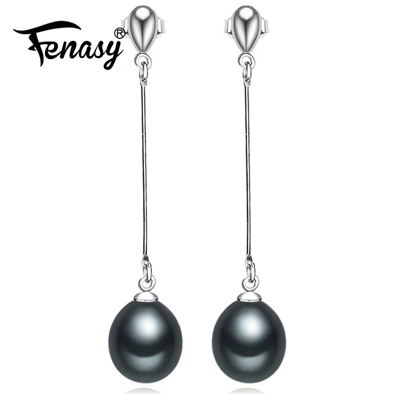FENASY Natural Pearl Earrings Elegant Water Drop Shaped Cubic Crystal Bridal 925 Sterling Silver Long Earrings
FENASY Natural Pearl Earrings Elegant Water Drop Shaped Cubic Crystal Bridal 925 Sterling Silver Long Earrings