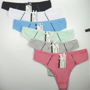Pack of 600 Plain Low Rise CottonThong Underwear Sexy G-string Lady Panties T-Back bragas de mujeres la ropa interior Wholesale
Pack of 600 Plain Low Rise CottonThong Underwear Sexy G-string Lady Panties T-Back bragas de mujeres la ropa interior Wholesale
