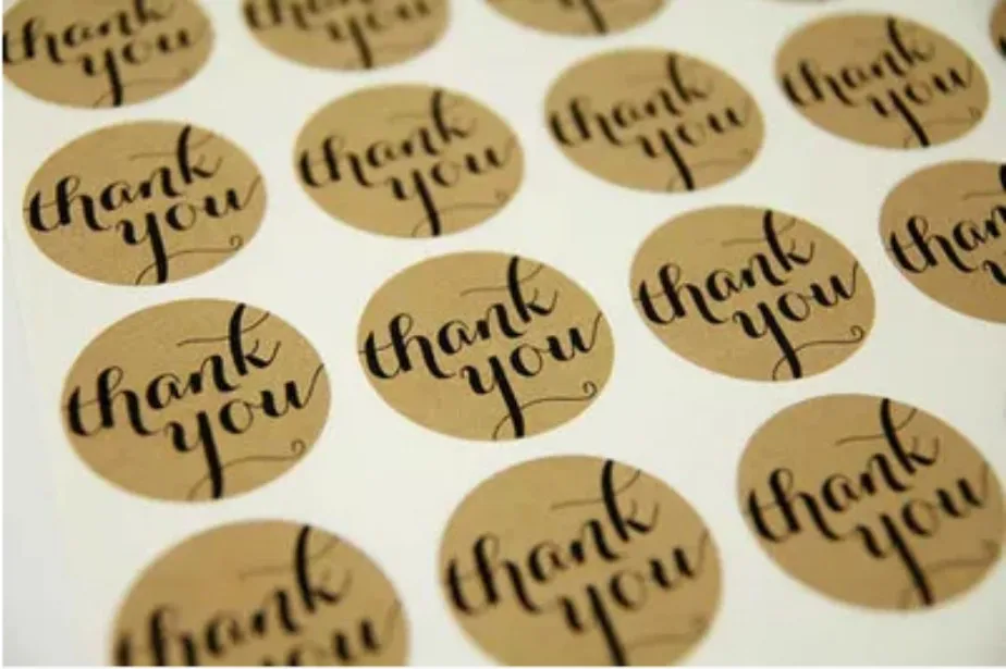 50pcs Thank You Vintage Sticker Kraft Paper Label Gift Cake Packaging Tag Thanks Round Label Children Stationery Circle Sticker
50pcs Thank You Vintage Sticker Kraft Paper Label Gift Cake Packaging Tag Thanks Round Label Children Stationery Circle Sticker