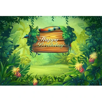 Jungle Birthday Party Backdrop Customized Wooden Board Snake Printed Green Trees Flowers Baby Kids Enchanted Forest Backgrounds
Jungle Birthday Party Backdrop Customized Wooden Board Snake Printed Green Trees Flowers Baby Kids Enchanted Forest Backgrounds