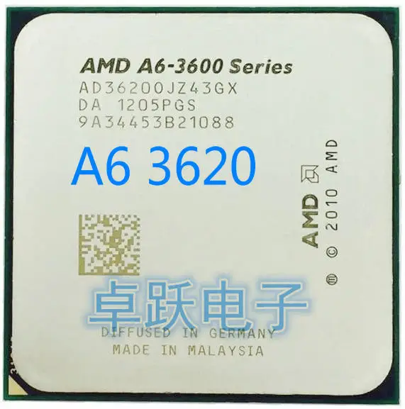 AMD A-Seriers A6 3600 A6 3620 2.2GHz 4M 65W Quad-Core CPU Processor Socket FM1 free shipping
AMD A-Seriers A6 3600 A6 3620 2.2GHz 4M 65W Quad-Core CPU Processor Socket FM1 free shipping