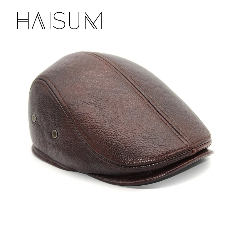 2018 Fitted Adult Design Men's 100% Genuine Leather Cap Brand Newsboy /cabbie Hat/baseball Winter Warm Hats With Ears Cs11
2018 Fitted Adult Design Men's 100% Genuine Leather Cap Brand Newsboy /cabbie Hat/baseball Winter Warm Hats With Ears Cs11