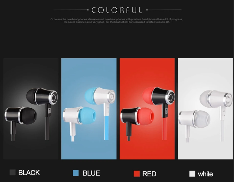 Icoque 3.5mm Flat Cord Earphone Hifi Music Wired In Ear Headphones with Mic for iPhone 5 6 Xiaomi Sony PC Stereo Bass Earphones (1)