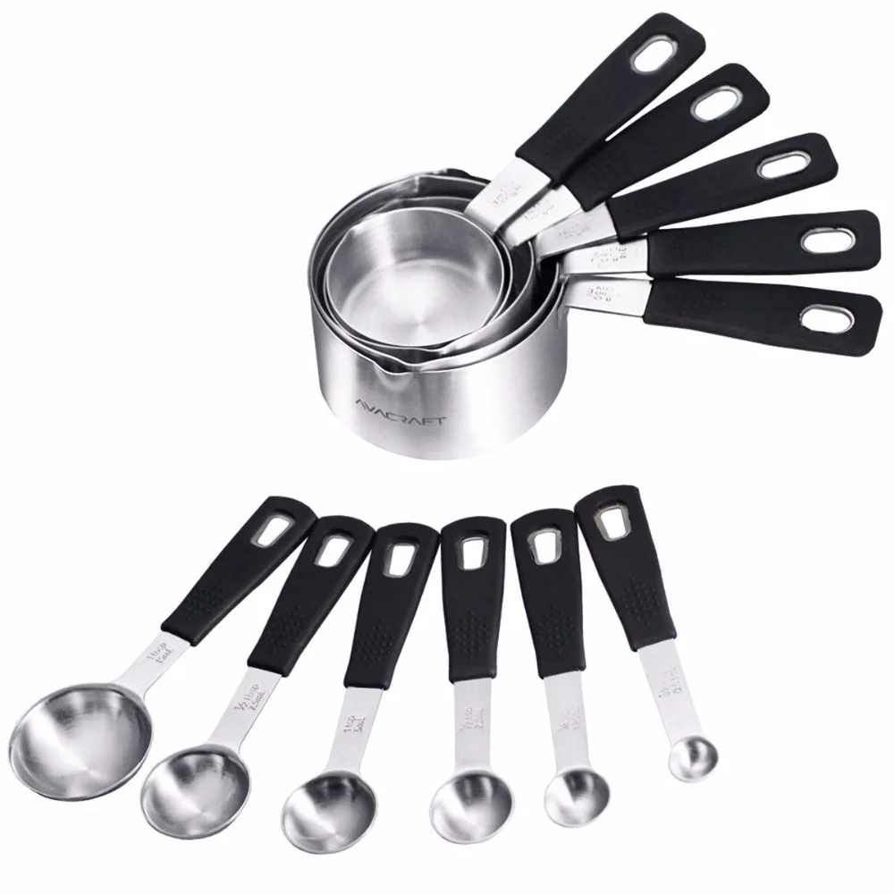 10Pcs Teaspoons and Tablespoons for Dry or Liquid Kitchen Measure - Nesting Narrow Oval Metal Teaspoon and Tablespoon
10Pcs Teaspoons and Tablespoons for Dry or Liquid Kitchen Measure - Nesting Narrow Oval Metal Teaspoon and Tablespoon
