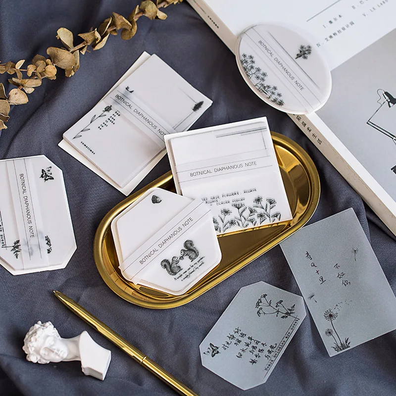Retro Squirrel Plants Mushroom Translucent Memo Pad Sticky Notes Memo Post Note Paper Plant Words Phrases Stickers Office Supply
Retro Squirrel Plants Mushroom Translucent Memo Pad Sticky Notes Memo Post Note Paper Plant Words Phrases Stickers Office Supply