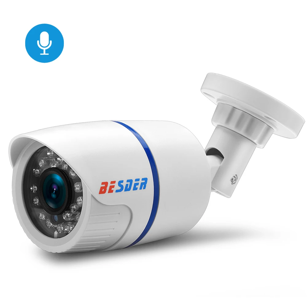 BESDER H.265 Audio 5MP 3MP 2MP IP Bullet Camera Outdoor Waterproof Video Surveillance CCTV IP Camera Onvif P2P Motion Detection
BESDER H.265 Audio 5MP 3MP 2MP IP Bullet Camera Outdoor Waterproof Video Surveillance CCTV IP Camera Onvif P2P Motion Detection
