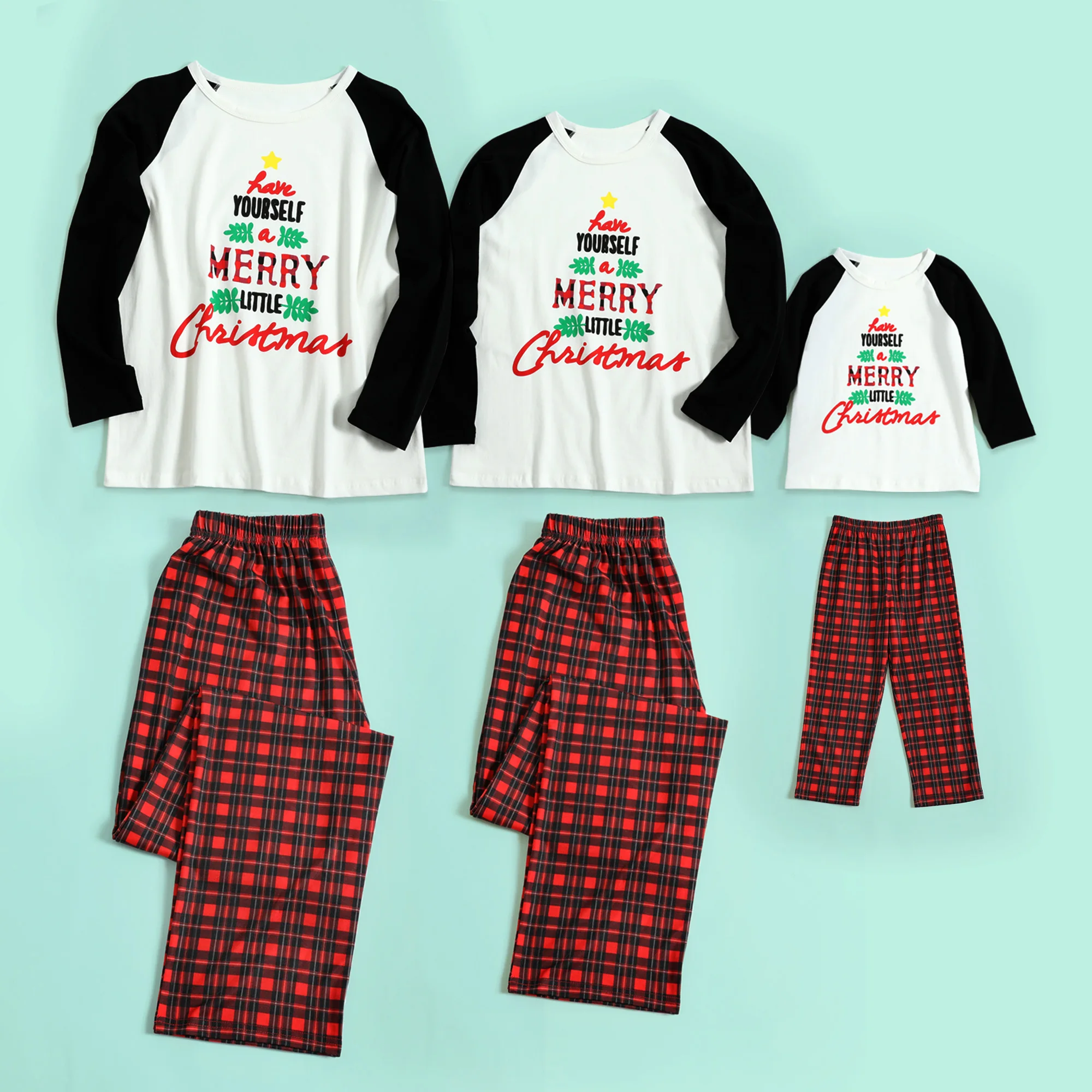 PatPat Autumn and Winter New Parent-child Casual 'Merry' Letter Long-sleeved Shirt and Check Pants Family Matching Pajamas Set
PatPat Autumn and Winter New Parent-child Casual 'Merry' Letter Long-sleeved Shirt and Check Pants Family Matching Pajamas Set