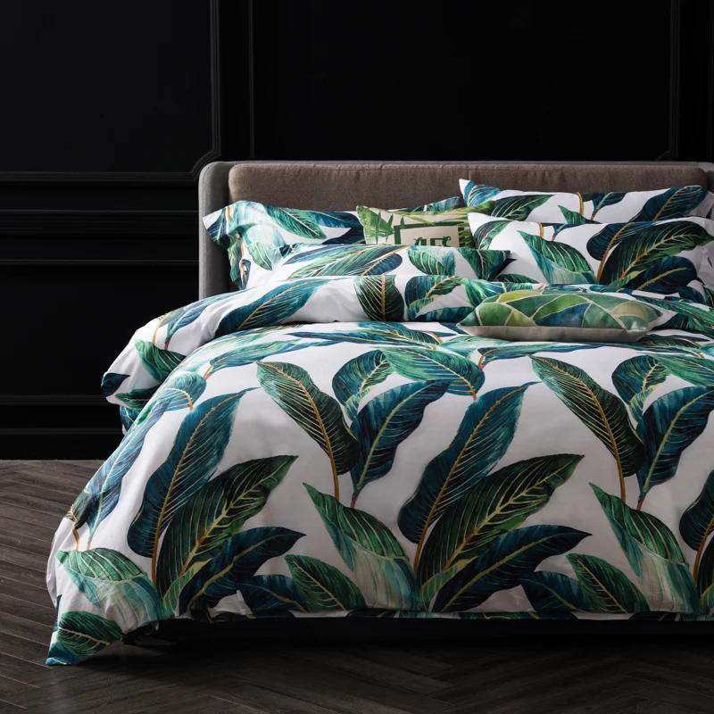 100% egyptian Cotton Bedding Sets Leaves Spring Bedlinen (flat Bedsheet Pillowcases and Quilt Cover) King Queen Double Size
100% egyptian Cotton Bedding Sets Leaves Spring Bedlinen (flat Bedsheet Pillowcases and Quilt Cover) King Queen Double Size